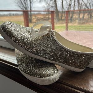 Kate spade gold glitter KEDs